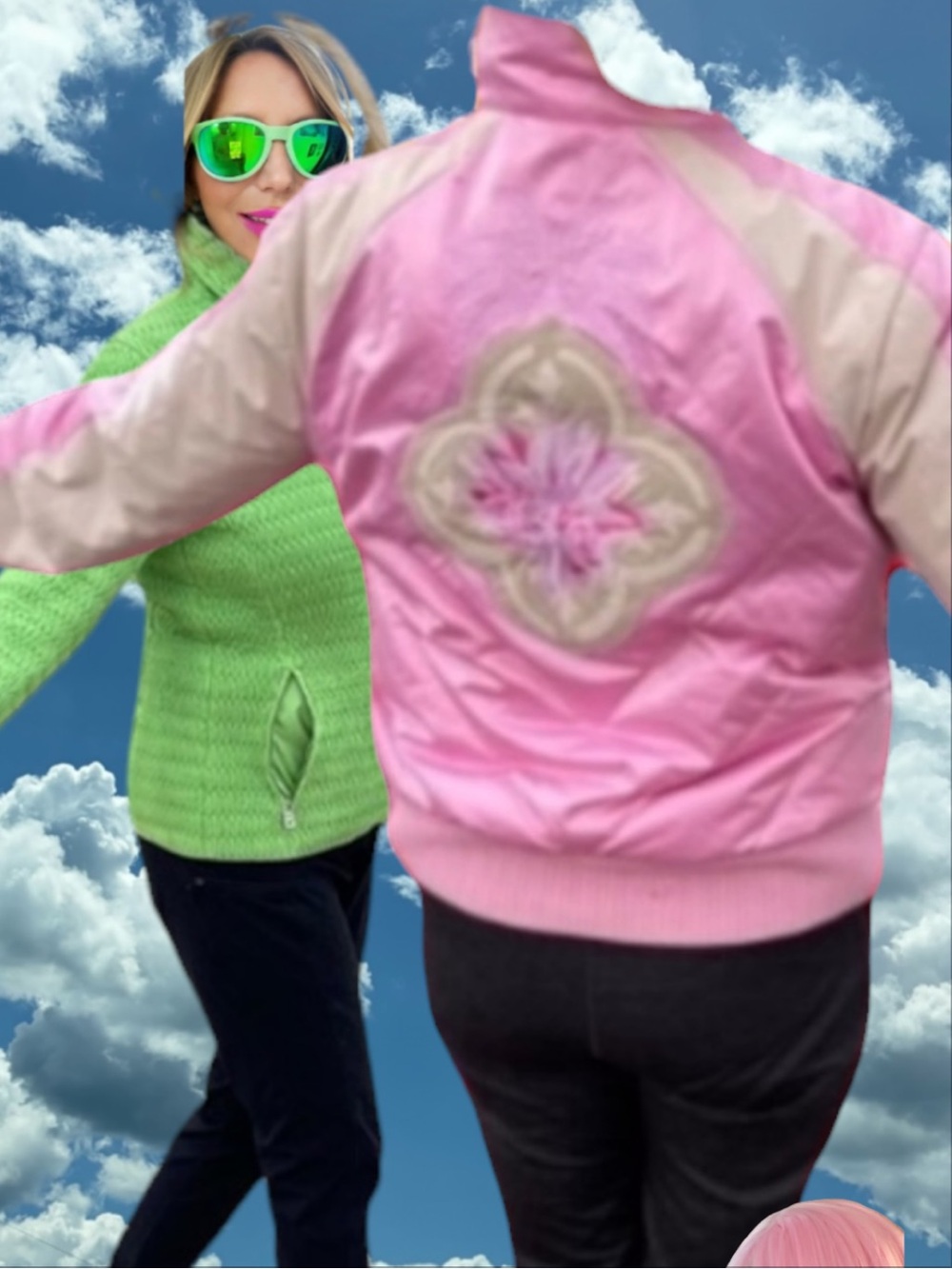 BOGNER SKI SNOW DOWN JACKET EMBROIDERED PINK M ⛷️❄️⛷️